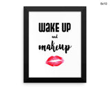 Makeup Print, Beautiful Wall Art with Frame and Canvas options available Fashion Decor