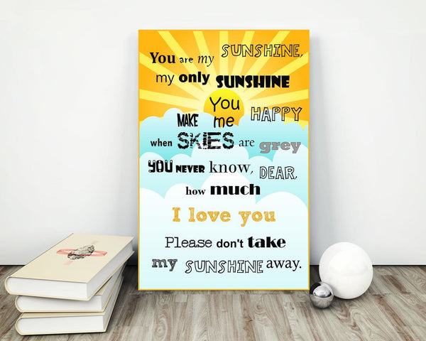 Wall Art You Are My Sunshine Digital Print You Are My Sunshine