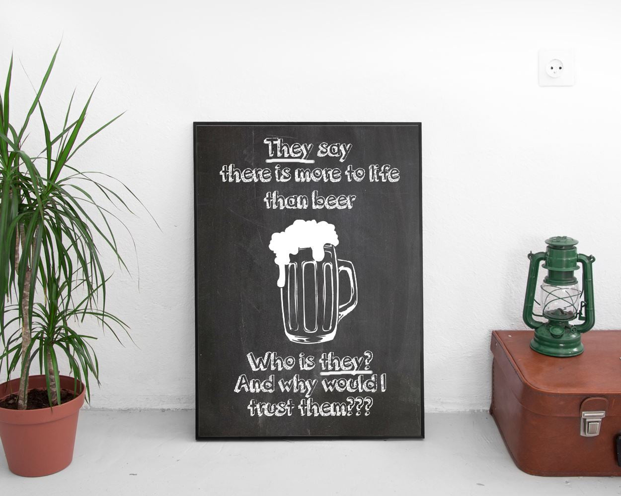 Wall Art Beer Digital Print Beer Poster Art Beer Wall Art Print Beer Bar Art Beer Bar Print Beer Wall Decor Beer chalkboard beer - Digital Download