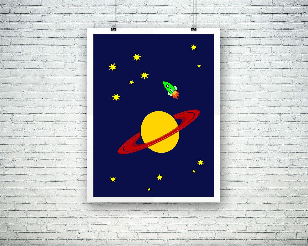 Wall Art Stars Digital Print Planet Poster Art Stars Wall Art Print Planet Nursery Art Planet Nursery Print Stars Wall Decor Stars adventure - Digital Download