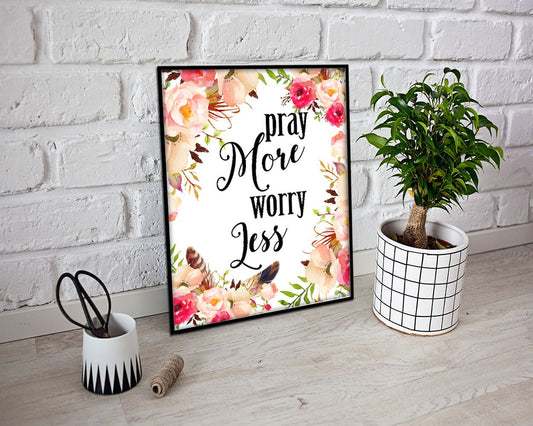 Wall Art Pray Digital Print Pray Poster Art Pray Wall Art Print Pray Holy Art Pray Holy Print Pray Wall Decor Pray bible quote - Digital Download