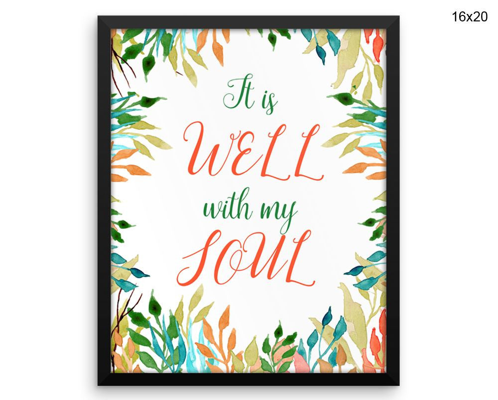 Soul Verse Print, Beautiful Wall Art with Frame and Canvas options available  Decor