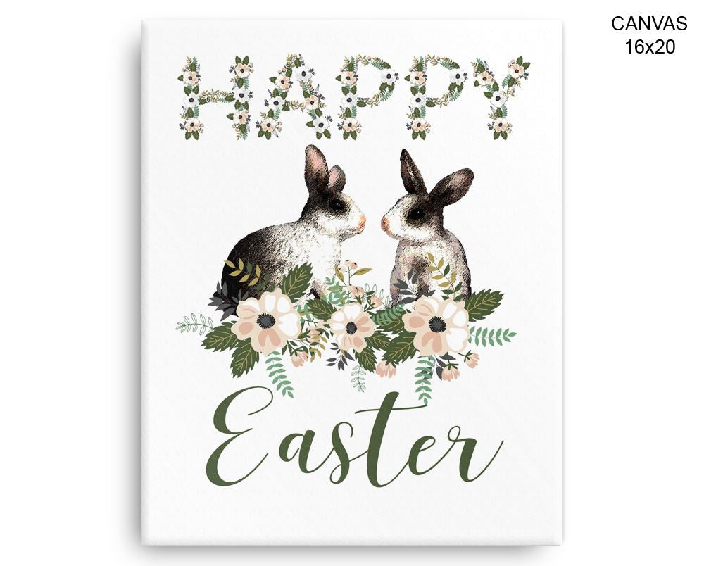 Easter Bunny Print, Beautiful Wall Art with Frame and Canvas options available Easter Decor