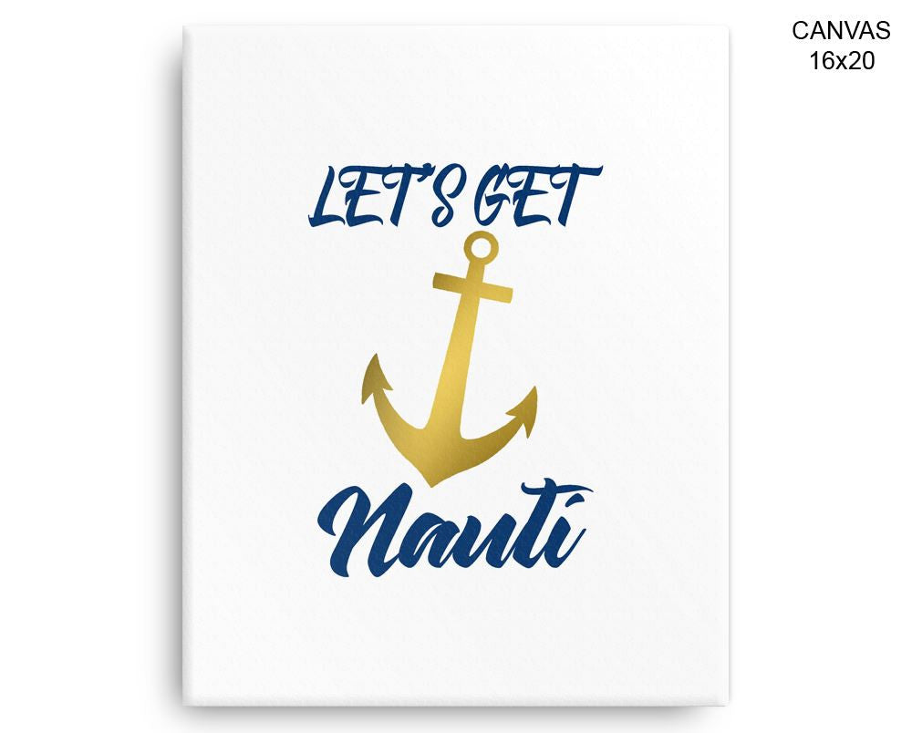 Nautical Anchor Print, Beautiful Wall Art with Frame and Canvas options available Bar Decor