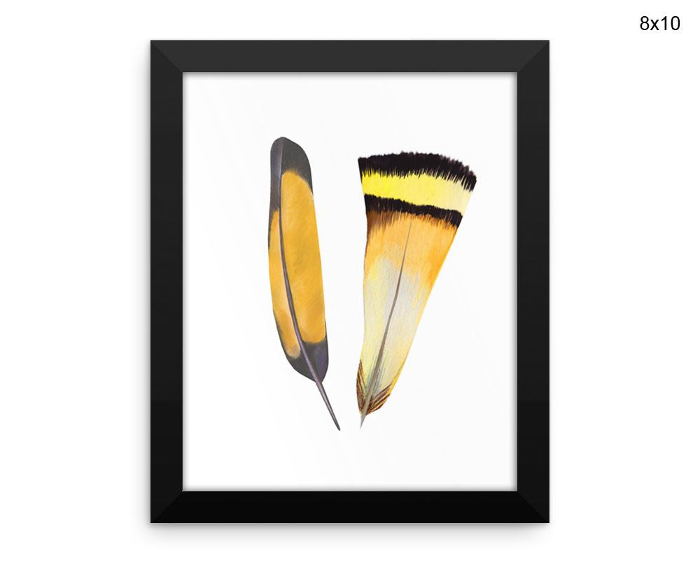 Feathers Print, Beautiful Wall Art with Frame and Canvas options available Bedroom Decor