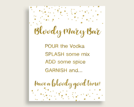 Bloody Mary Bridal Shower Bloody Mary Gold Bridal Shower Bloody Mary Bridal Shower Gold Bloody Mary Gold White pdf jpg printables G2ZNX