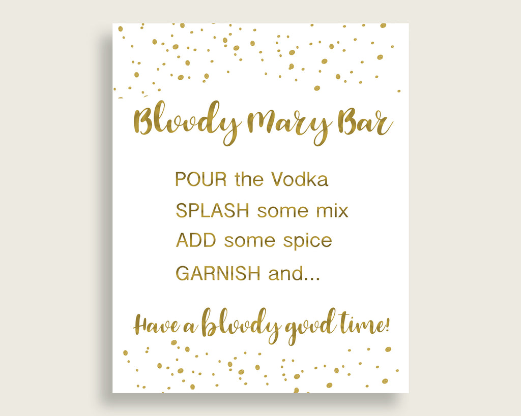 Bloody Mary Bridal Shower Bloody Mary Gold Bridal Shower Bloody Mary Bridal Shower Gold Bloody Mary Gold White pdf jpg printables G2ZNX