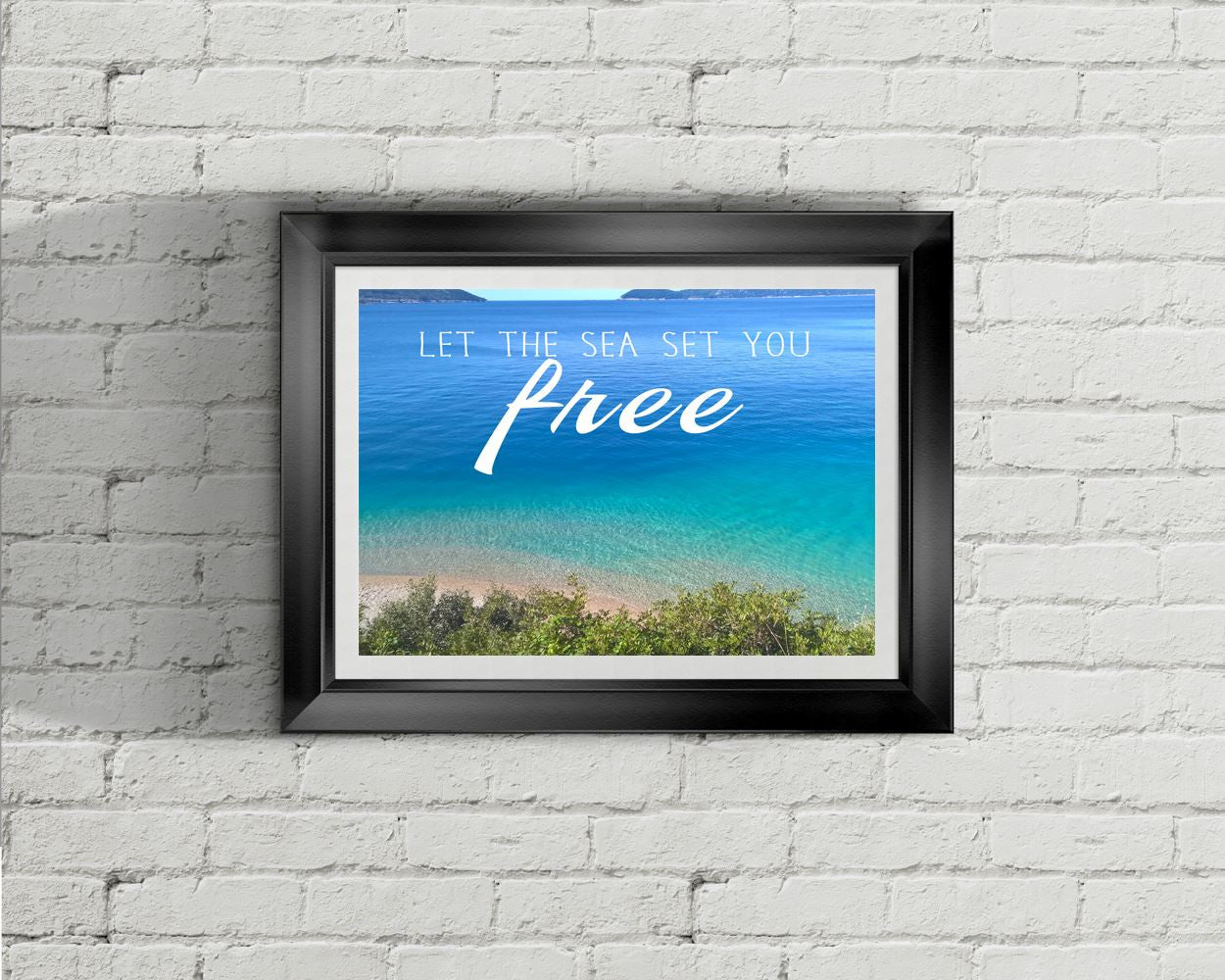 Wall Decor Free Printable Sea Prints Free Sign Sea Photography Art Sea Photography Print Free Printable Art Free Freedom Quote - Digital Download