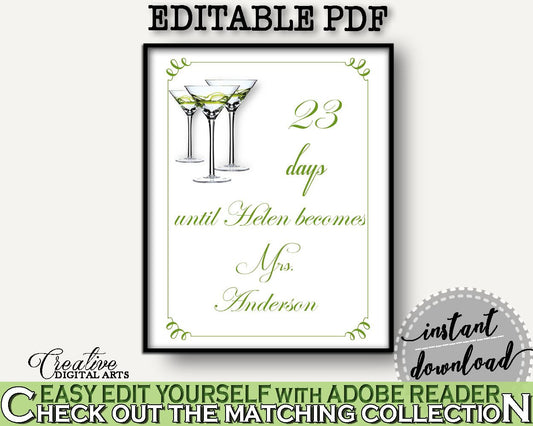 Days Until Becomes Bridal Shower Days Until Becomes Modern Martini Bridal Shower Days Until Becomes Bridal Shower Modern Martini Days ARTAN - Digital Product