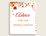 Advice Bridal Shower Advice Fall Bridal Shower Advice Bridal Shower Autumn Advice Brown Yellow party organising digital download party YCZ2S