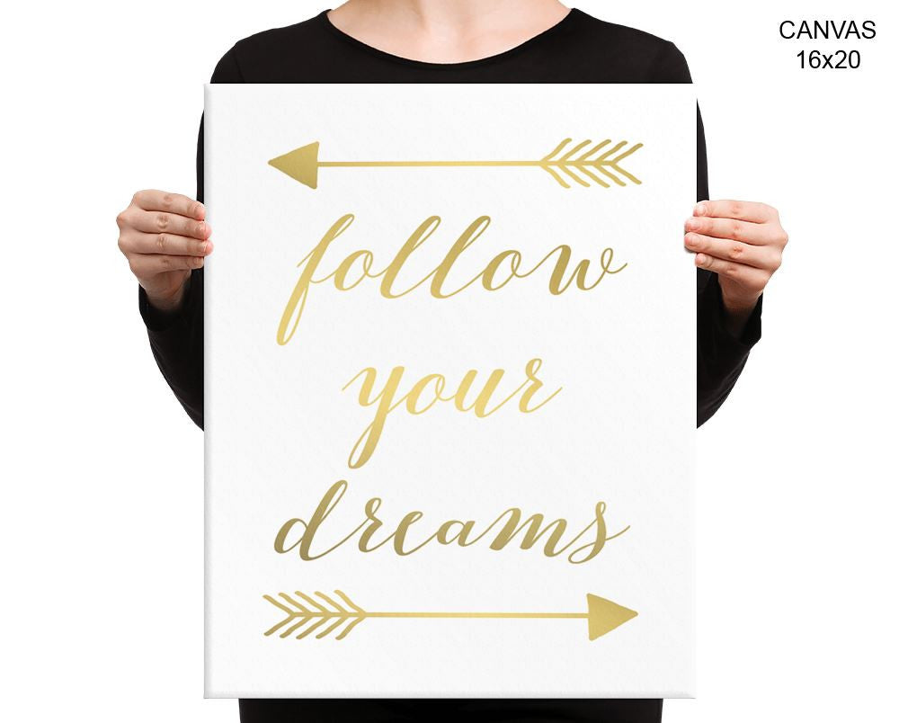 Gold Dreams Print, Beautiful Wall Art with Frame and Canvas options available Present Decor