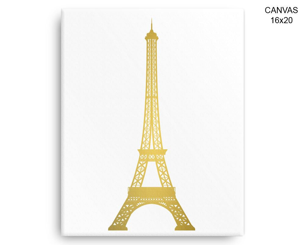 Eiffel Tower Print, Beautiful Wall Art with Frame and Canvas options available  Decor