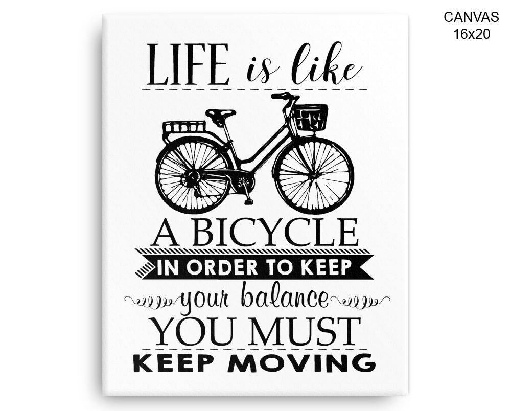 Keep Moving Print, Beautiful Wall Art with Frame and Canvas options available Inspiring Decor