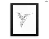 Hummingbird Print, Beautiful Wall Art with Frame and Canvas options available Animal Decor