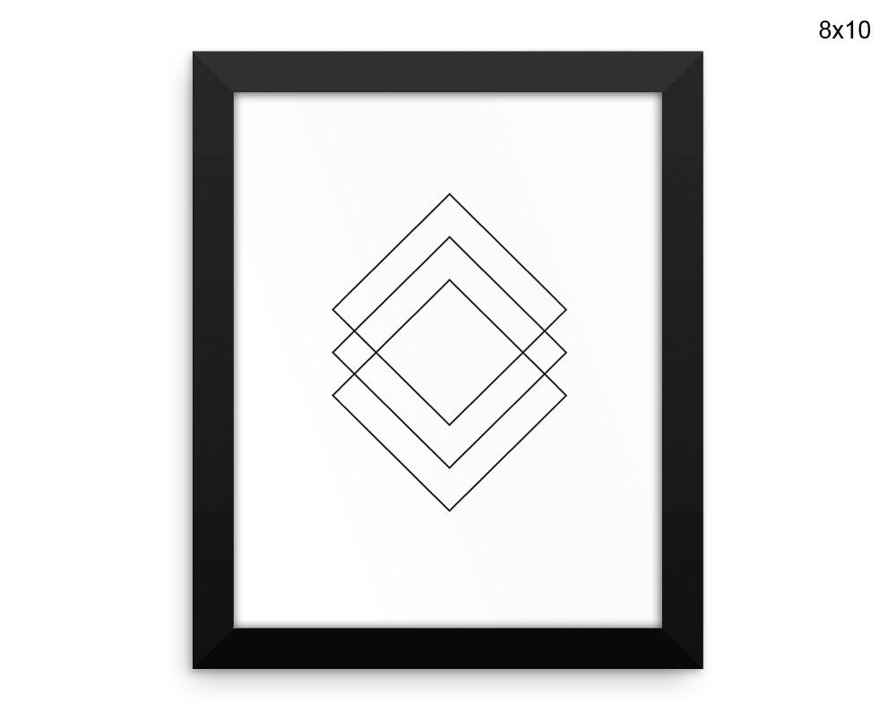 Geometric Shape Print, Beautiful Wall Art with Frame and Canvas options available Scandi Decor