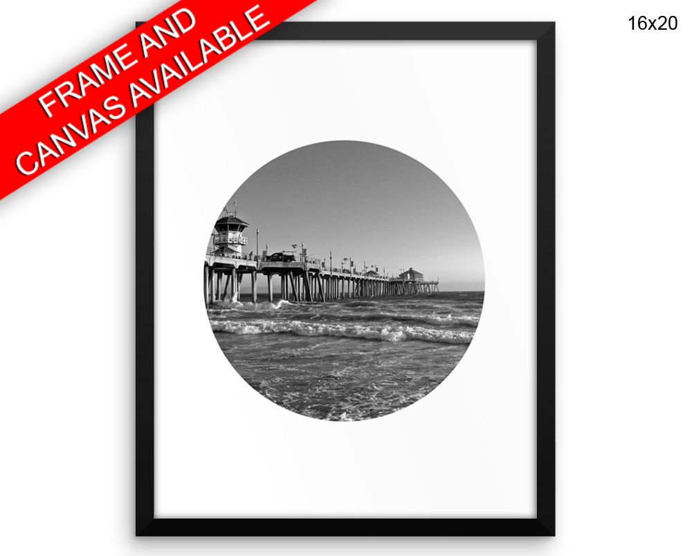 California Print, Beautiful Wall Art with Frame and Canvas options available Monochrome Decor