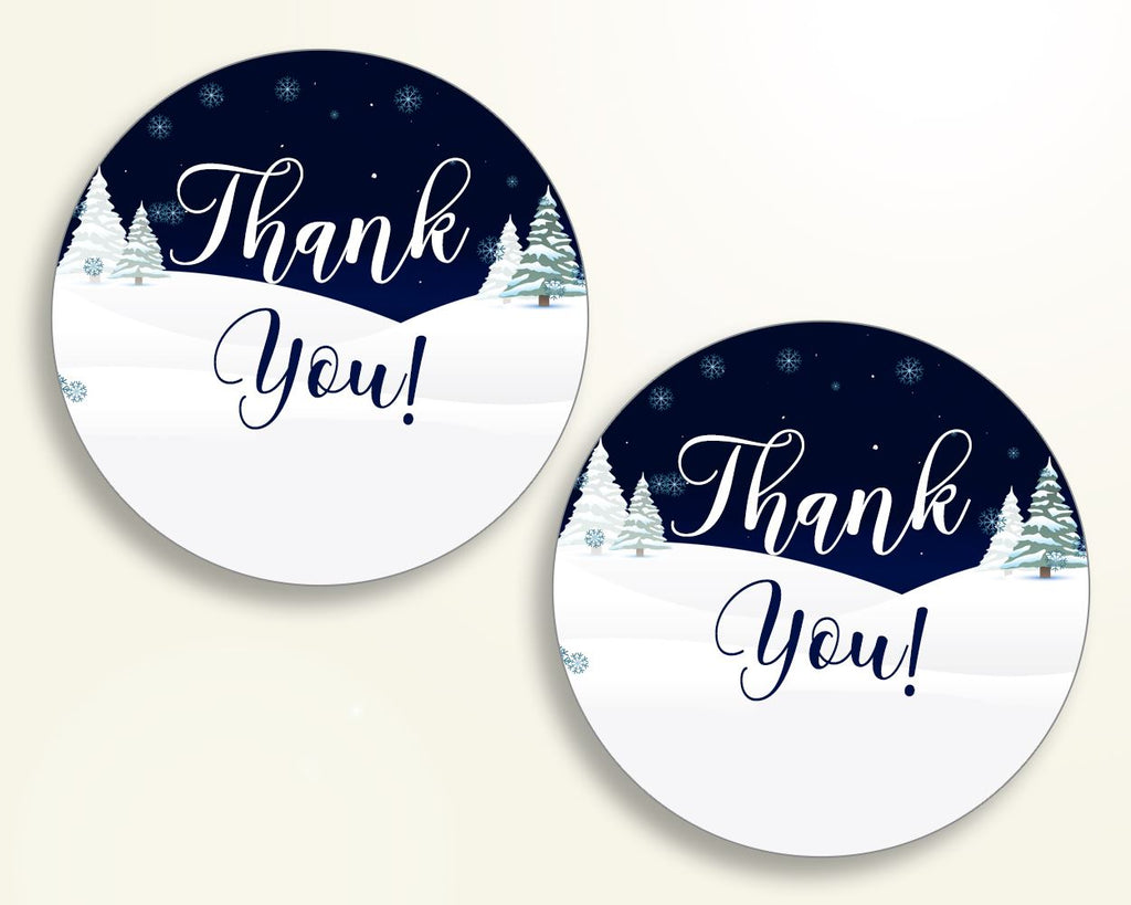 Favor Tags Baby Shower Favor Tags Winter Baby Shower Favor Tags Baby Shower Winter Favor Tags Blue White prints party stuff 3E6QO - Digital Product