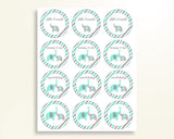 Cupcake Toppers And Wrappers Baby Shower Cupcake Toppers And Wrappers Turquoise Baby Shower Cupcake Toppers And Wrappers Baby Shower 5DMNH - Digital Product