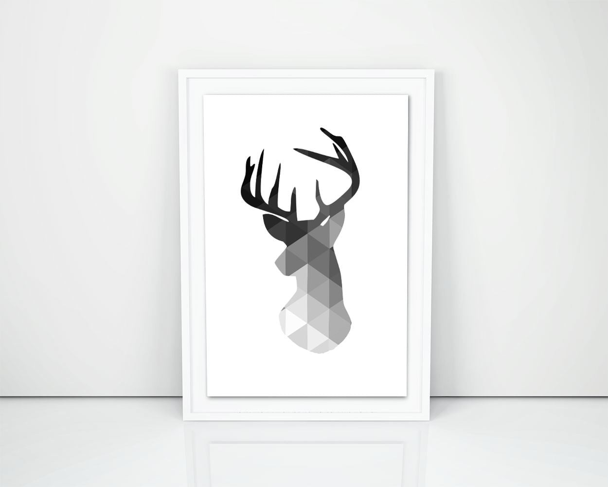 Deer Prints Wall Art Deer Digital Download Deer Geometric Art Deer Geometric Print Deer Instant Download Deer Frame And Canvas Available - Digital Download