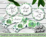 Cupcake Toppers And Wrappers Bridal Shower Cupcake Toppers And Wrappers Botanic Watercolor Bridal Shower Cupcake Toppers And Wrappers 1LIZN - Digital Product