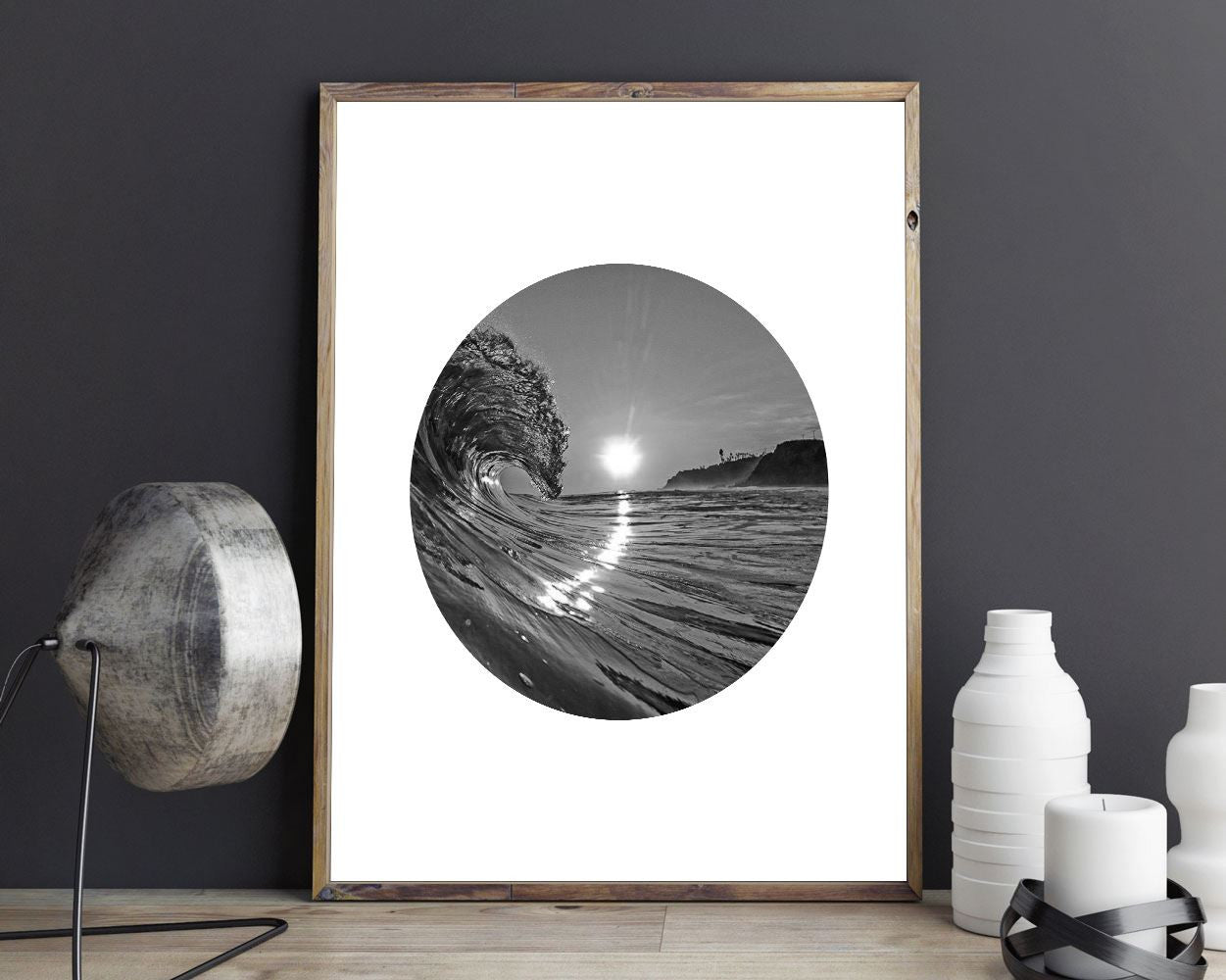 Wall Art Sunset Digital Print Beach Poster Art Sunset Wall Art Print Beach  Wall Decor Sunset california photo black and white summer decor - Digital Download