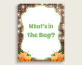 What's In The Bag Baby Shower What's In The Bag Autumn Baby Shower What's In The Bag Baby Shower Autumn What's In The Bag Brown Orange 0QDR3 - Digital Product