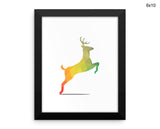 Woodland Deer Print, Beautiful Wall Art with Frame and Canvas options available Nursery Decor