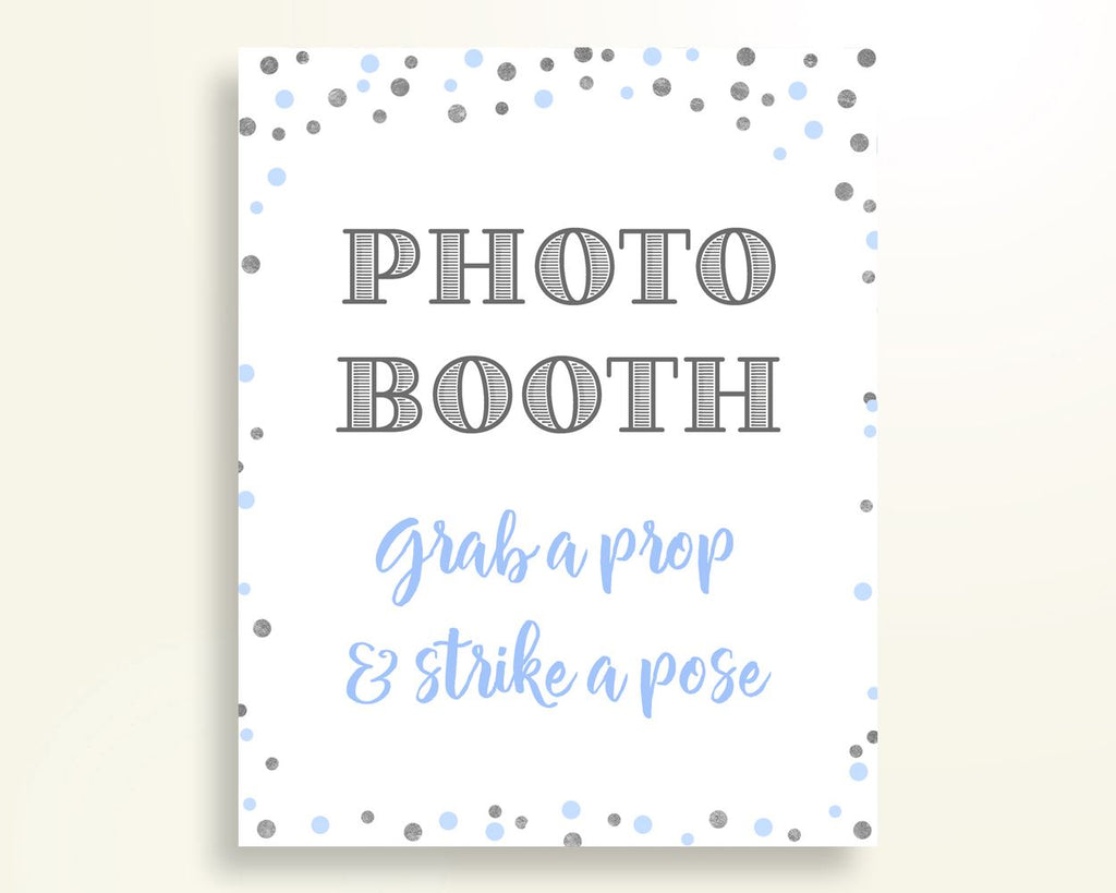 Photobooth Sign Baby Shower Photobooth Sign Blue And Silver Baby Shower Photobooth Sign Blue Silver Baby Shower Blue And Silver OV5UG - Digital Product