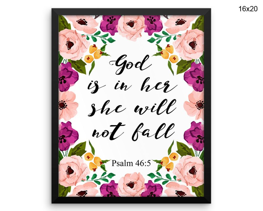 Psalm Quote Print, Beautiful Wall Art with Frame and Canvas options available Holy Book Decor