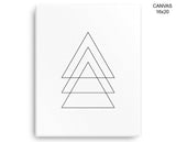 Triangle Geometry Print, Beautiful Wall Art with Frame and Canvas options available  Decor