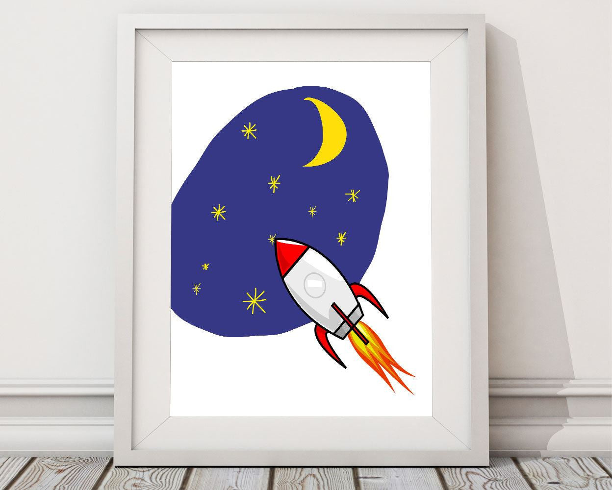 Wall Decor Space Printable Rocket Prints Space Sign Rocket Nursery Art Rocket Nursery Print Space Printable Art Space stars - Digital Download