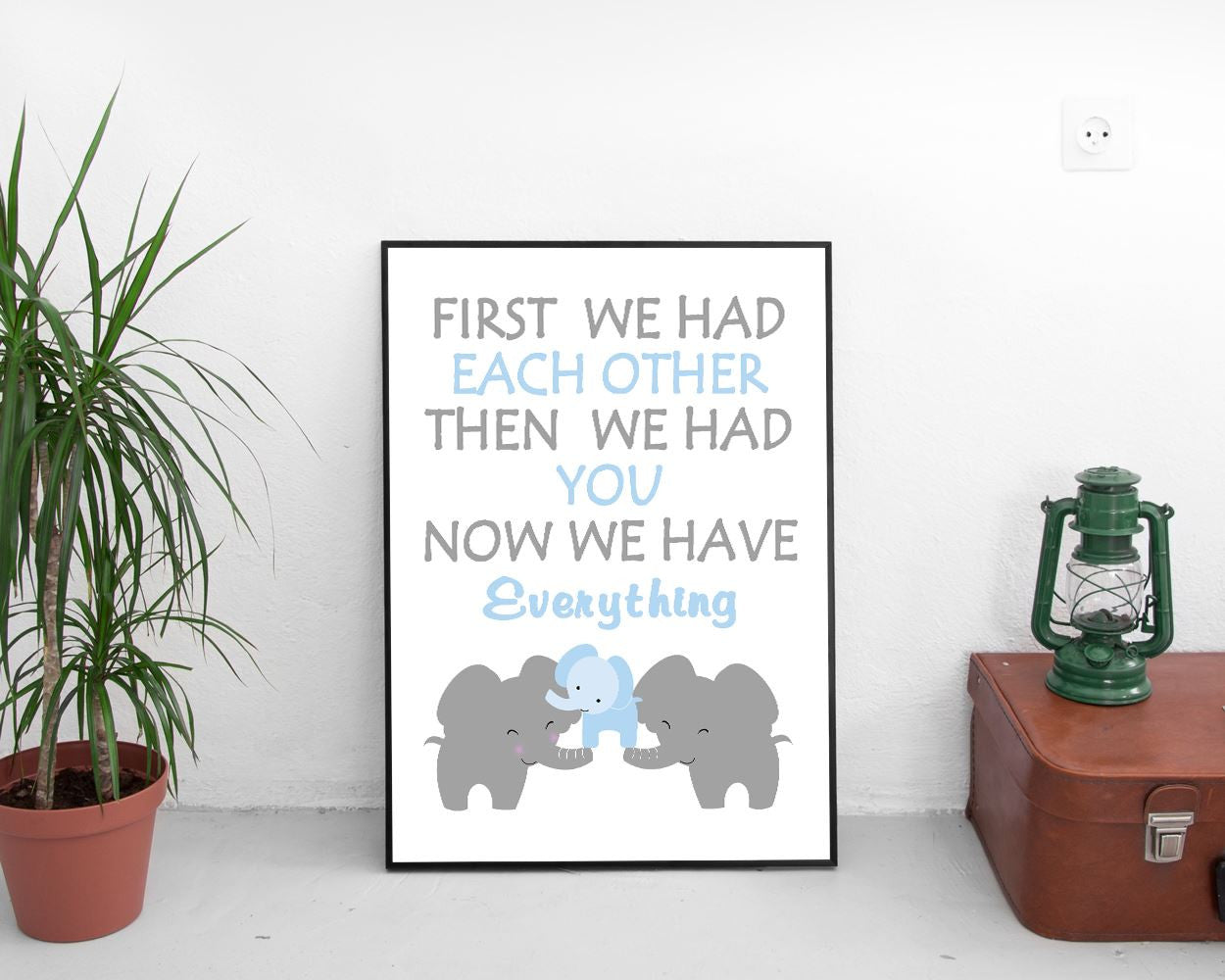 Wall Decor Elephant Printable Elephant Prints Elephant Sign Elephant Nursery Art Elephant Nursery Print Elephant Printable Art Elephant - Digital Download