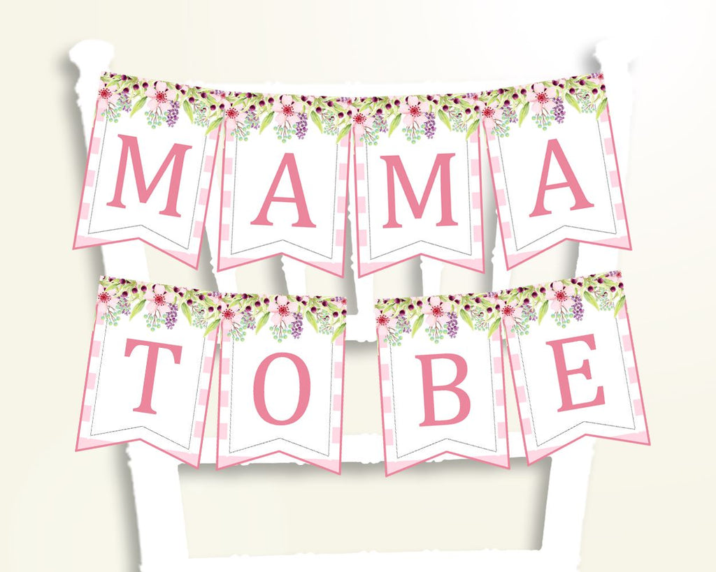 Chair Banner Baby Shower Chair Banner Pink Baby Shower Chair Banner Baby Shower Flowers Chair Banner Pink Green party stuff pdf jpg 5RQAG - Digital Product