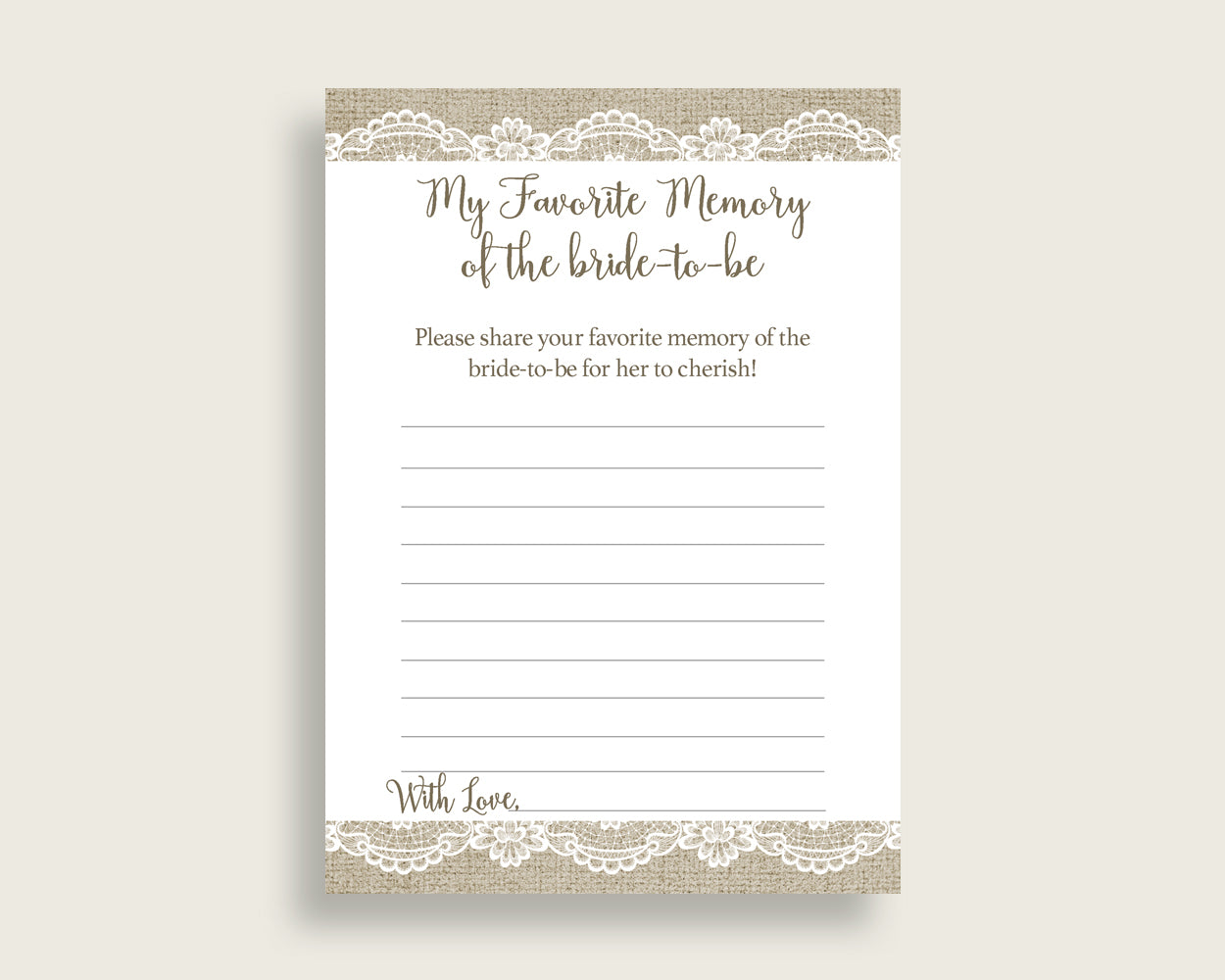 Favorite Memories Bridal Shower Favorite Memories Burlap And Lace Bridal Shower Favorite Memories Bridal Shower Burlap And Lace NR0BX