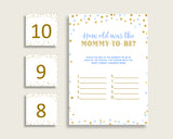 How Old Was Mommy Baby Shower How Old Was Mommy Confetti Baby Shower How Old Was Mommy Blue Gold Baby Shower Confetti How Old Was cb001