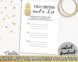 Two Truths And A Lie Game Bridal Shower Two Truths And A Lie Game Pineapple Bridal Shower Two Truths And A Lie Game Bridal Shower 86GZU - Digital Product
