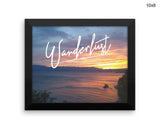 Wanderlust Print, Beautiful Wall Art with Frame and Canvas options available Inspirational Decor