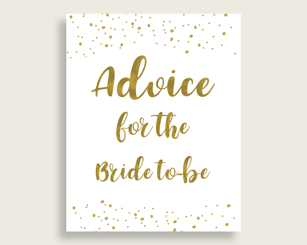 Advice Cards Bridal Shower Advice Cards Gold Bridal Shower Advice Cards Bridal Shower Gold Advice Cards Gold White party plan party G2ZNX