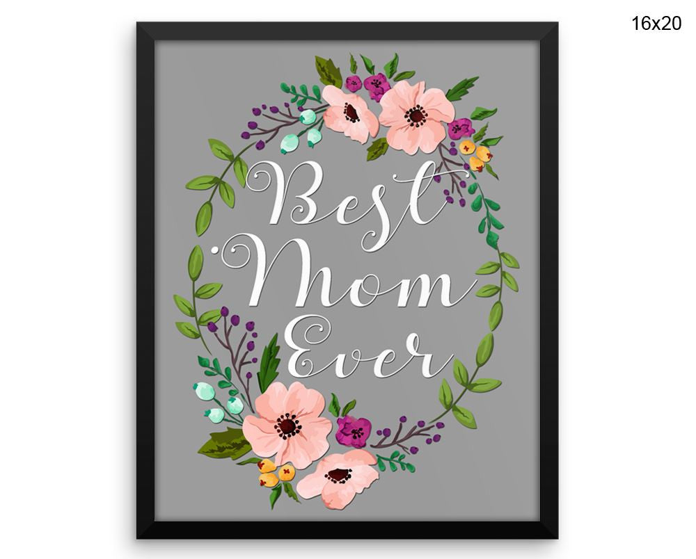 Mom Mommy Print, Beautiful Wall Art with Frame and Canvas options available Home Decor