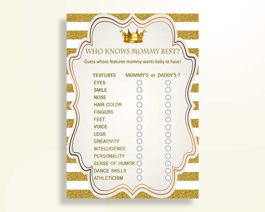 Who Knows Mommy Best Baby Shower Who Knows Mommy Best Royal Baby Shower Who Knows Mommy Best Gold White Baby Shower Gold Who Knows Y9MQF - Digital Product