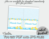 Yellow Ducky Baby Shower Animal Gratitude Thank-you Note THANK YOU CARD, Prints, Customizable Files, Party Ideas - rd002 - Digital Product
