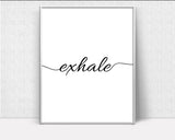 Wall Art Inhale Exhale Digital Print Inhale Exhale Poster Art Inhale Exhale Wall Art Print Inhale Exhale Wall_ Prints Art Inhale Exhale Yoga - Digital Download