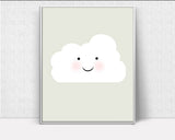 Cloud Nursery Decor, Gifts For Her, Cloud Wall Art, Wall art prints, thank you gift, office gift, Artwork Prints, Inspiring Minimalist Print - Digital Download