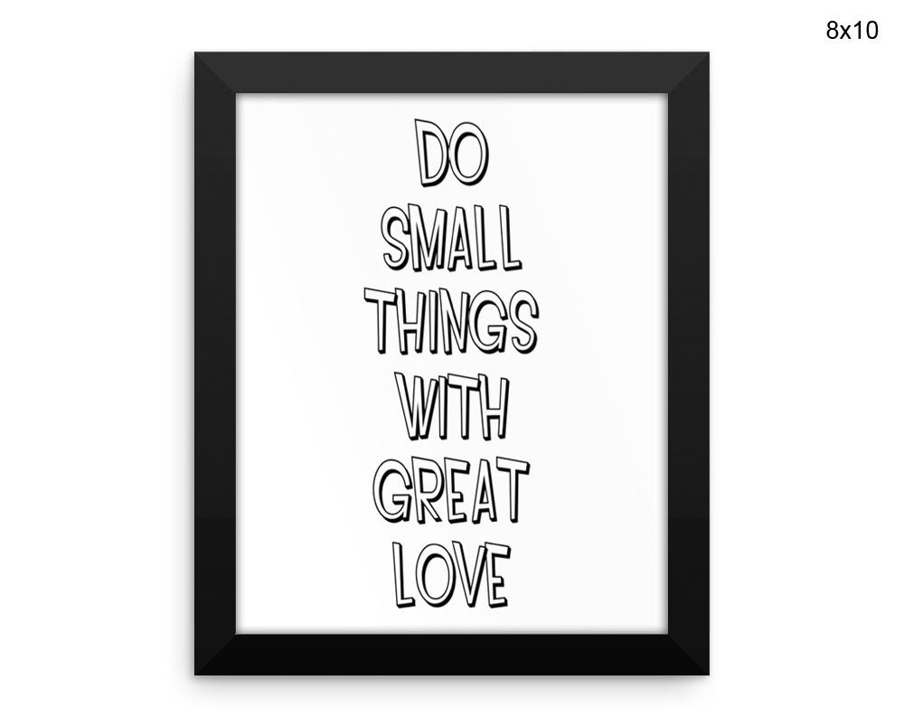 Little Things Print, Beautiful Wall Art with Frame and Canvas options available Inspirational Decor