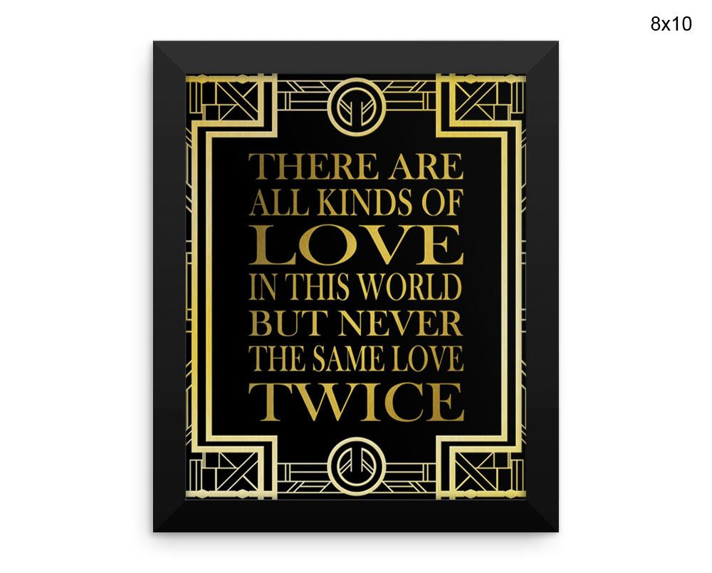 Love Gatsby Print, Beautiful Wall Art with Frame and Canvas options available  Decor