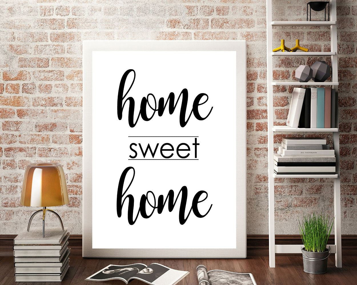 Wall Art Home Sweet Home Digital Print Home Sweet Home Poster Art Home Sweet Home Wall Art Print Home Sweet Home  Wall Decor Home Sweet Home - Digital Download