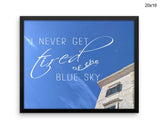 Blue Sky Print, Beautiful Wall Art with Frame and Canvas options available Photography Decor