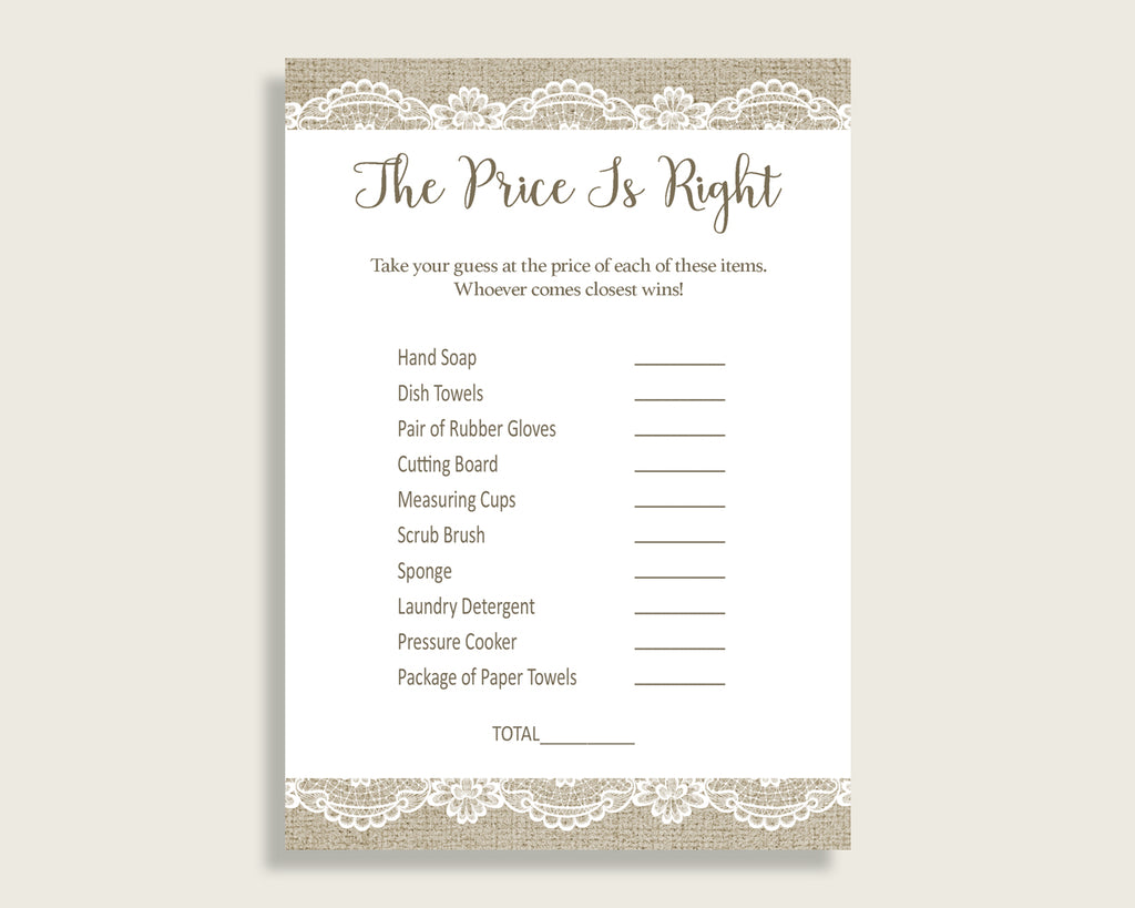 Price Is Right Bridal Shower Price Is Right Burlap And Lace Bridal Shower Price Is Right Bridal Shower Burlap And Lace Price Is Right NR0BX