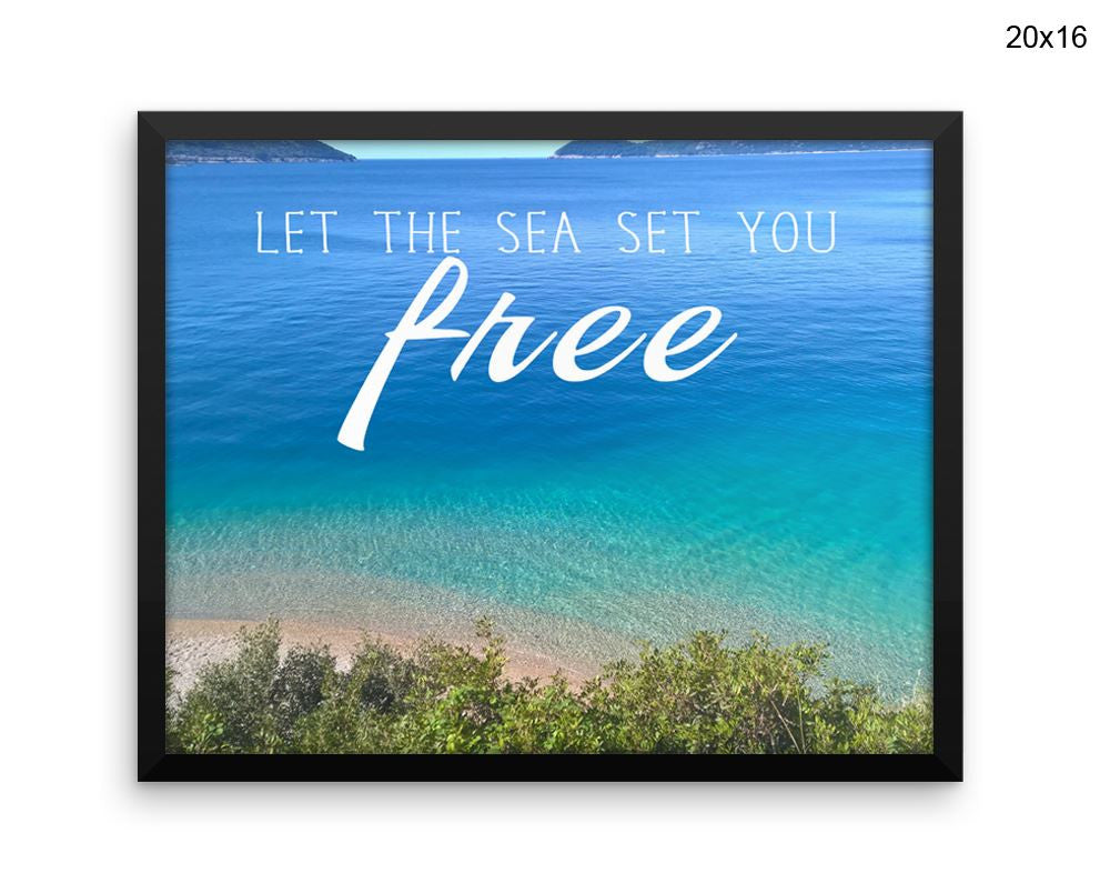 Sea Free Print, Beautiful Wall Art with Frame and Canvas options available Photography Decor