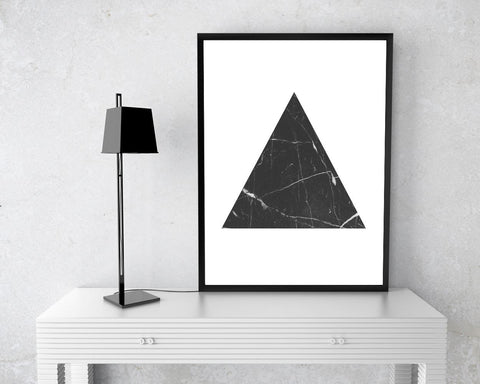 Triangle Framed Print Available Marble Canvas Print Available Triangle Geometric Art Marble Geometric Print Triangle Printed Marble - Digital Download
